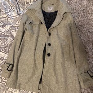 Worthington Gray Tweed Pea Coat